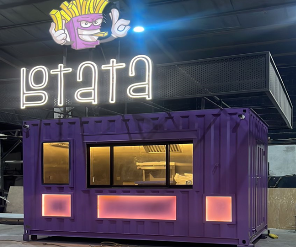 تصميم كونتينر مطعم