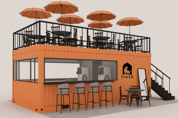 تصميم كونتينر مطعم