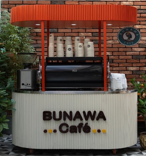 عربة قهوة متنقلة